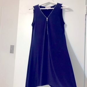 Navy zip lounge dress